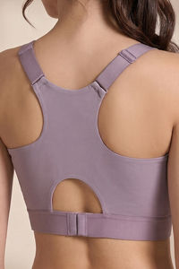 Zelocity High Impact Moisture Wicking Sports Bra - Purple Dove — thumbnail 7